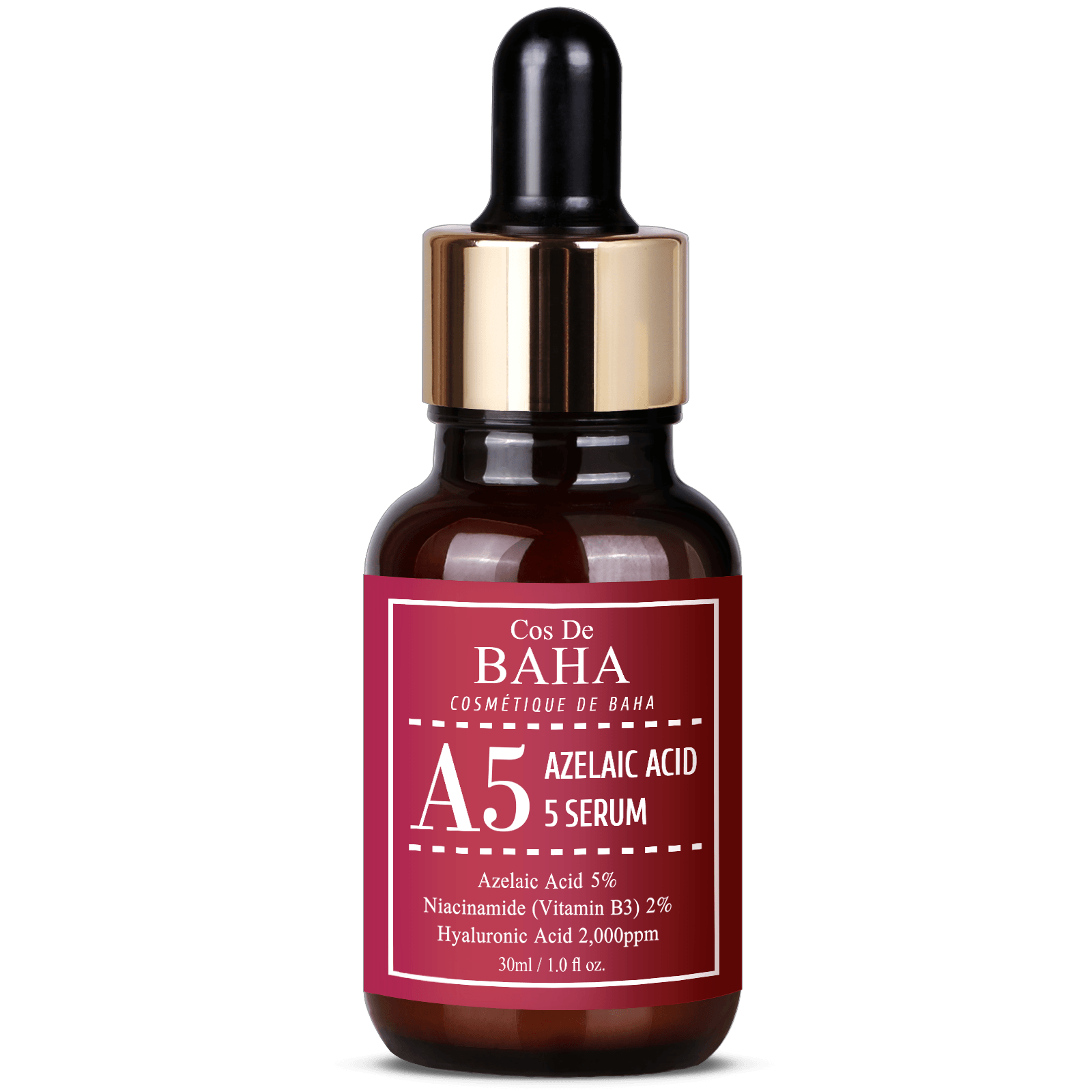 Azelaic Acid 5%, Niacinamide 2% B5 Hyaluronic Acid Serum (A5) (30ml)