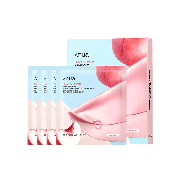 Peach 70 Niacin Brightening Collagen Mask (38g(1ea*4))