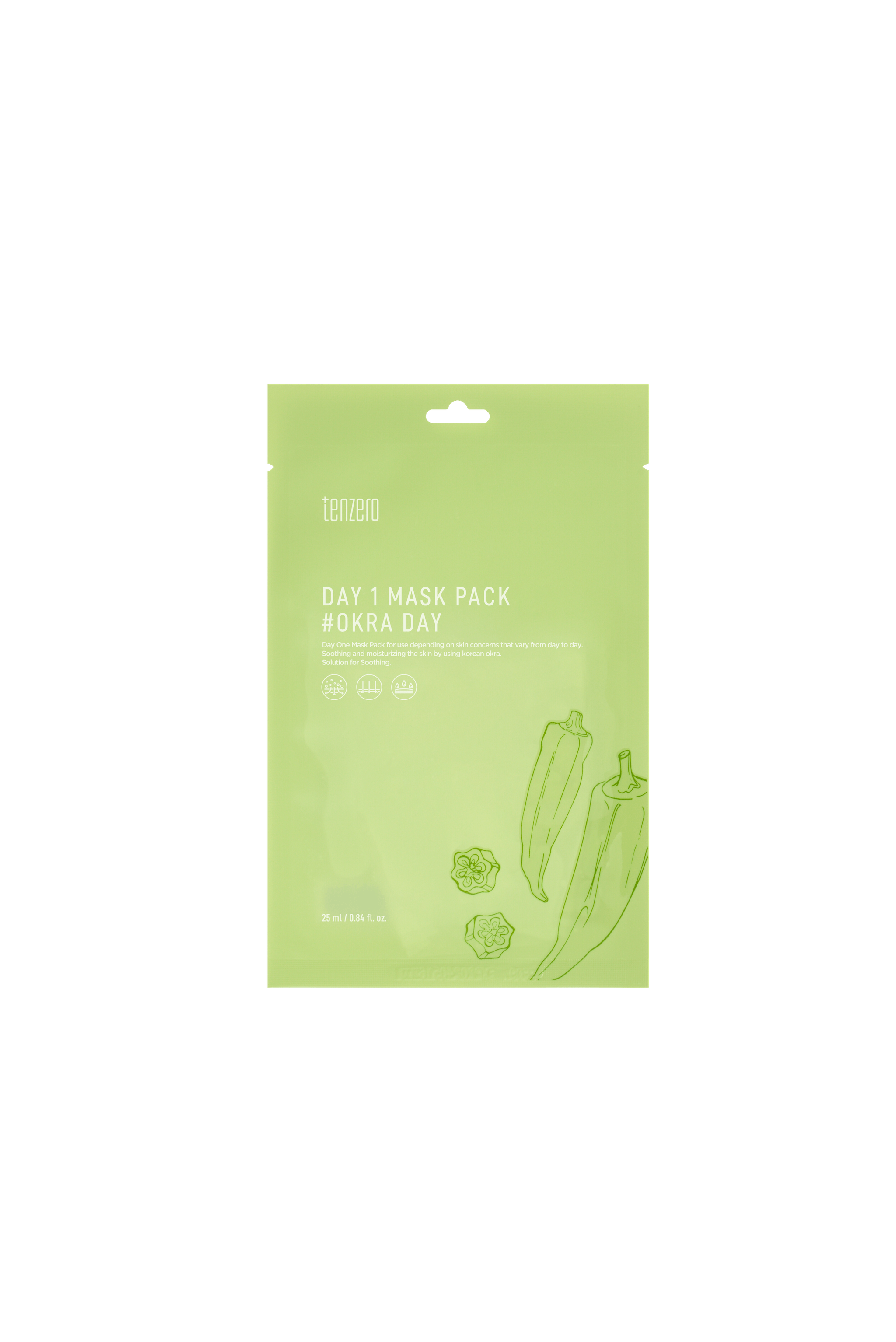 Day 1 Mask Pack #Okra Day (25 ml
* 10 ea)