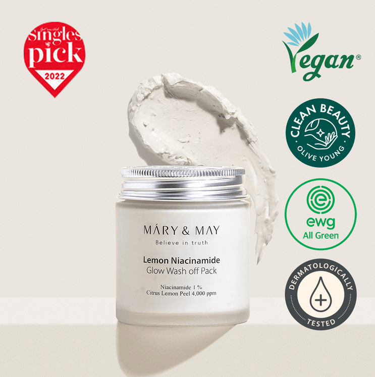 Vegan Lemon Niacinamide Glow Wash off Pack (125g)