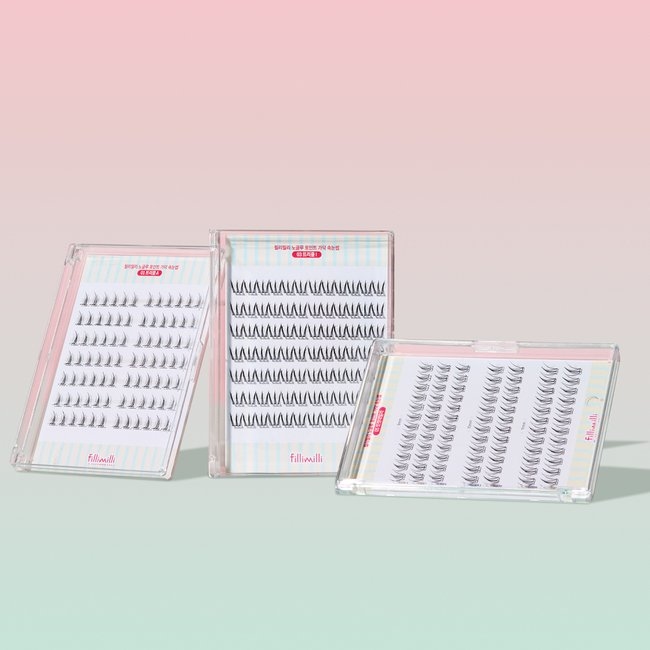 Point Cluster Lashes 08 Clear Daily (10mm) (60 pcs) (-)