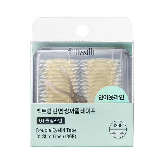 Pact-Type Single-Sided Double Eyelid Tape 02 Partial Line (144 pcs) (Renewal 2506) (-)